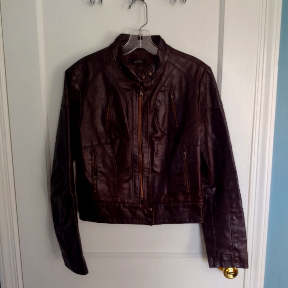Italian Brown Leather Jacket